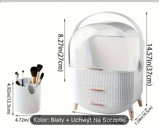 Zdjęcie oferty: Toaletka organizer kuferek na kosmetyki + mini org