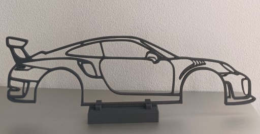 Zdjęcie oferty: Model sylwetka Porsche 911 Gt3 Rs druk 3d