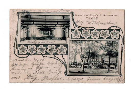 Zdjęcie oferty: Toruń poligon, wnętrze 1905 rok bardzo rzadka