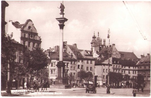 Zdjęcie oferty: Warszawa.Plac Zamkowy -1937 auto policjant-FOTO