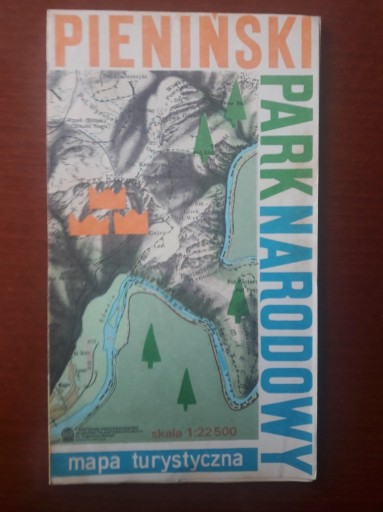 Zdjęcie oferty: Pieniński Park Krajobrazowy MAPA TURYSTYCZNA 1989