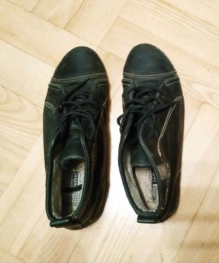 Zdjęcie oferty: Skórzane buty zimowe grafitowe/czarne 41 J. Seibel