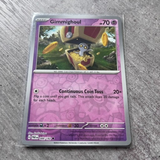 Zdjęcie oferty: Karta Pokemon Reverse Holo Gimmighoul 088 PAR