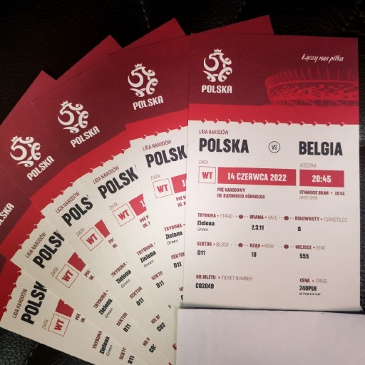 Zdjęcie oferty: Bilety Polska - Belgia kat. 1!