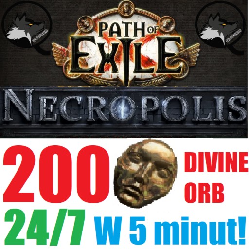 Zdjęcie oferty: 200x Divine Orb Necropolis Path of Exile poe PC