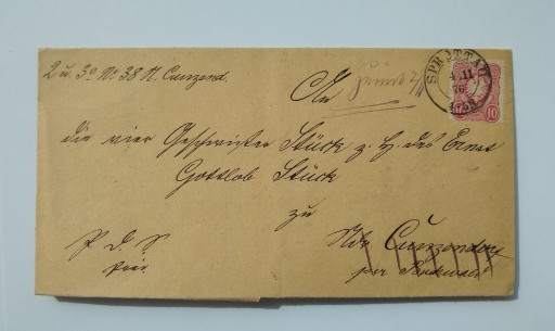Zdjęcie oferty: List z miejscowości Sprottau z roku 1876