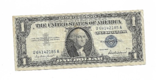 Zdjęcie oferty: 1957  $1 USA Srebny Certyfikat