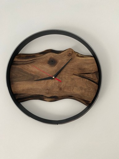 Zdjęcie oferty: Zegar ścienny drewniany, Zegar modern 34cm.