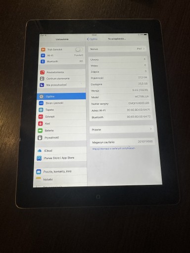 Zdjęcie oferty: Apple iPad A1416 32GB WiFi