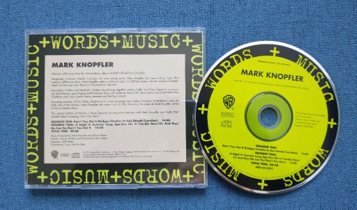 Zdjęcie oferty: Mark Knopfler - Words + Music [CD-promo]