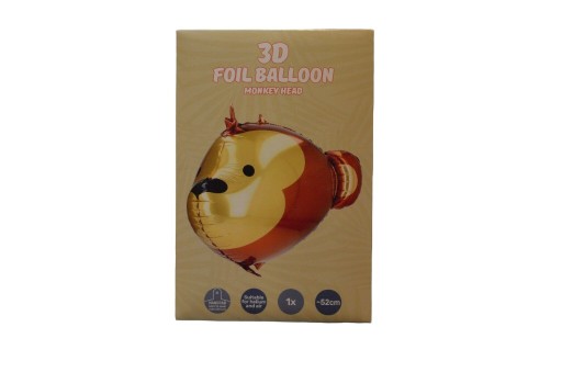Zdjęcie oferty: Balon Foliowy 52 cm Głowa Małpki  Urodziny