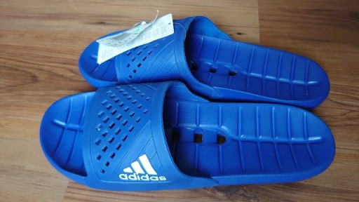 Zdjęcie oferty: Adidas Kyaso 48 1/2 klapki męskie slides niebieski