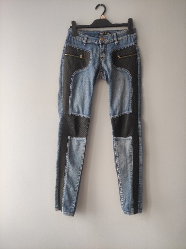 Zdjęcie oferty: Spodnie damskie S , skóra / jeans