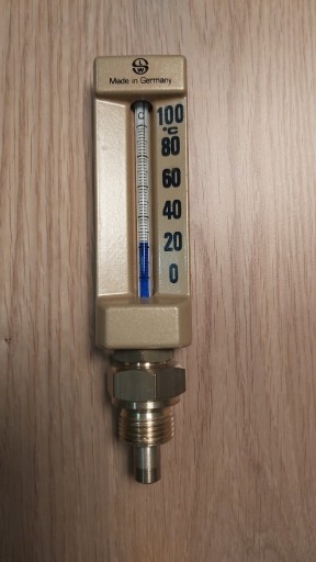 Zdjęcie oferty: Termometr maszynowy prosty LUDWIG SCHNEIDER 0-100°C 1/2"