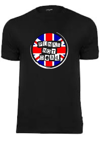 Zdjęcie oferty: Koszulka z nadrukiem "Punks not dead z Brytyjką"... nowa