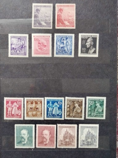 Zdjęcie oferty: znaczki Czechy , Morawy - mieszane 43/44