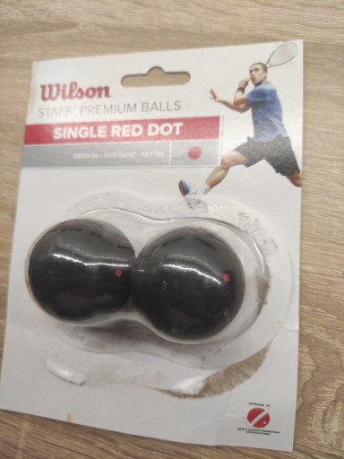 Zdjęcie oferty: 2 Piłki do squasha. Red dot. Jedna czerwona kropka