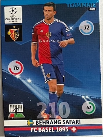 Zdjęcie oferty: karta Behrang Safari, Panini, UEFA, Champions L