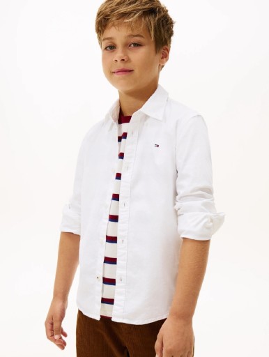Zdjęcie oferty: Koszula dziecięca Tommy Hilfiger Boys Stretch Oxford Shirt roz. 110 cm