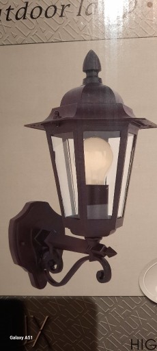 Zdjęcie oferty: Lampa ogrodowa kinkiet czarna E27 IP44 metalowa