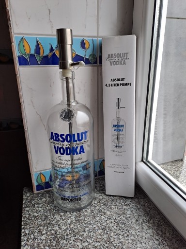 Zdjęcie oferty: Absolut 4,5 litra pusta / kolekcjonerska + pompka