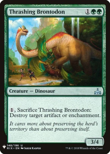 Zdjęcie oferty: Thrashing Brontodon Magic MTG
