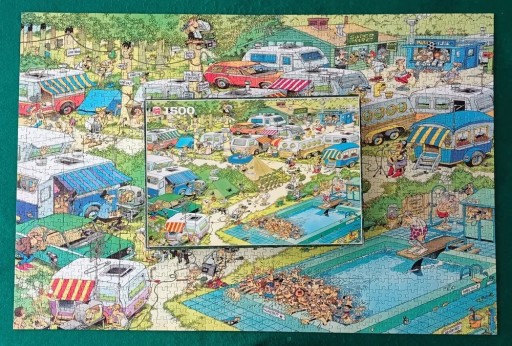 Zdjęcie oferty: Unikat! Puzzle HAASTEREN 1500 Camping Chaos