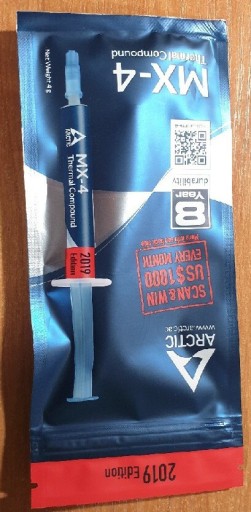 Zdjęcie oferty: Wydajna Pasta Termoprzewodząca Arcitic MX-4 4g