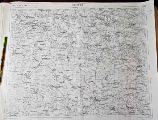 Zdjęcie oferty: Stara mapa Radziechów 1914 rok