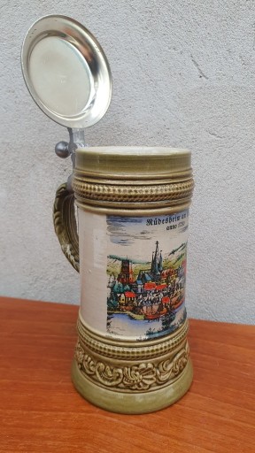 Zdjęcie oferty: Ceramiczny zdobiony kufel z wiekiem