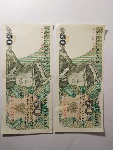 Zdjęcie oferty: Banknoty 50zł PRL