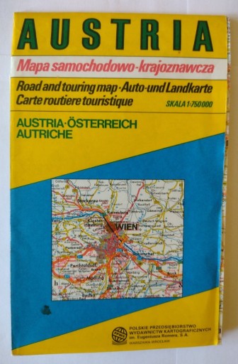 Zdjęcie oferty: Austria mapa samochodowo-krajoznawcza