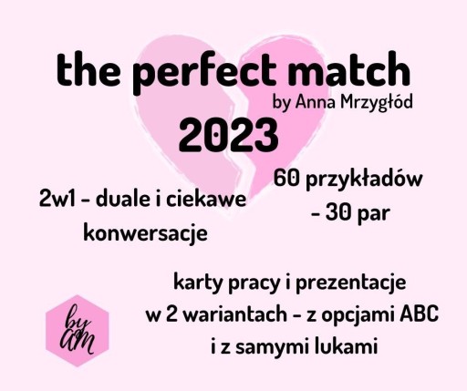 Zdjęcie oferty: the perfect match 2023 duale + konwersacje