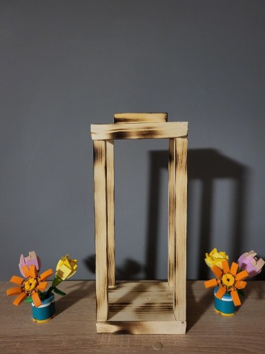 Zdjęcie oferty: Lampion drewniany opalony