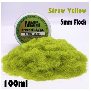 Zdjęcie oferty: TRAWA elektrostatyczna 5mm Straw Yellow 100ml