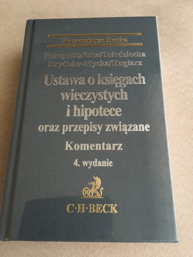 Zdjęcie oferty: Komentarz. Ustawa o księgach (...). Wyd. Beck 