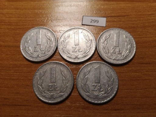 Zdjęcie oferty: 1 zł 1974 r. Zestaw monet ze zdjęcia (299)