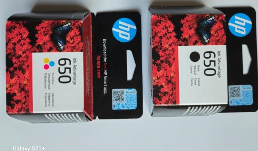 Zdjęcie oferty: Tusz HP 650,CZ101AE,CZ102AE czarny 3kolor,zestaw 