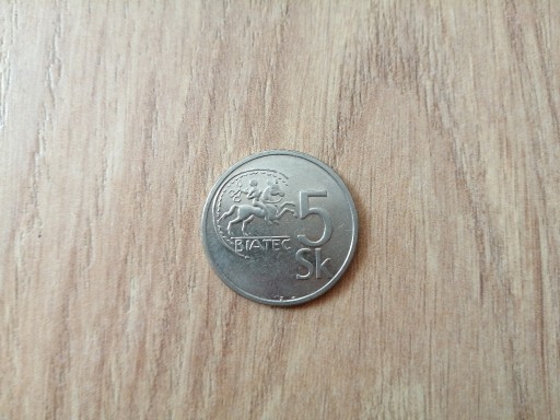 Zdjęcie oferty: Moneta Słowacja 5 koron 1993, 1994