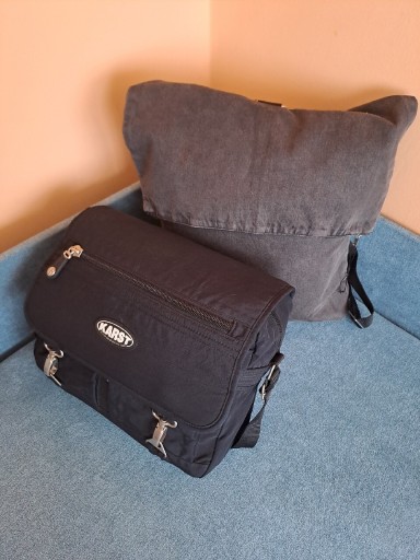 Zdjęcie oferty: Zestaw - torba na ramię/na laptopa + plecak worek.