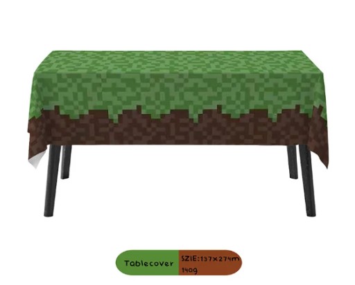 Zdjęcie oferty: Obrus Urodzinowy Minecraft 137x274cm