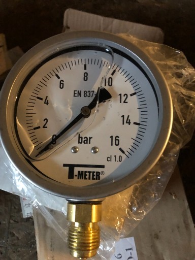 Zdjęcie oferty: Manometr z gliceryną - T-METER EN 837-1 16 bar