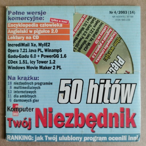 Zdjęcie oferty: Komputer Świat Twój Niezbędnik 2003 4 CD