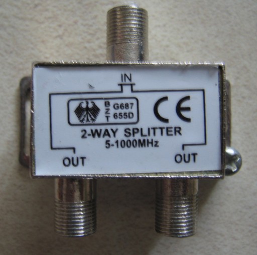 Zdjęcie oferty: Rozdzielacz splitter antenowy na  rozgałęźnik na 2