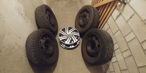 Zdjęcie oferty: Firestone 195/55/R16 + felgi stalowe peugeot 207