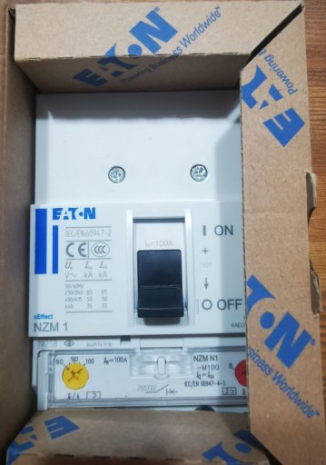 Zdjęcie oferty: Wyłącznik mocy 3-biegunowy 100A NZMN1-M100 Eaton xEffect NZM1