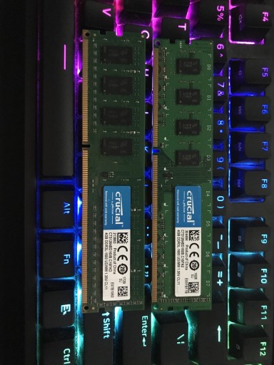 Zdjęcie oferty: Pamięć Ram 2x4GB Crucial DDR3L 1600Mhz