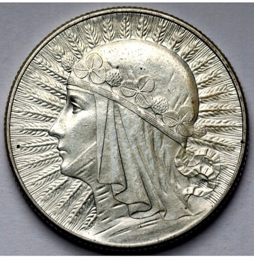 Zdjęcie oferty: Moneta obiegowa II RP głowa kobiety 5zł1933r