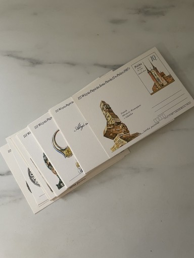 Zdjęcie oferty: Kartki pocztowe III wizyta papieża 1987 36 sztuk