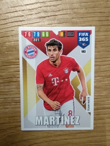 Zdjęcie oferty: Karta Fifa 365 2020 Panini Martinez nr 183 Bayern